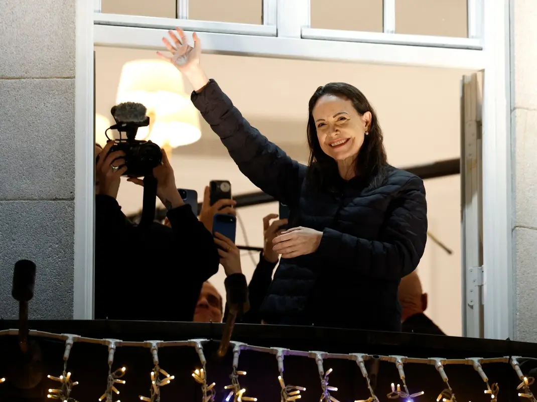 Venezuela's Maria Corina Machado makes first appearance in months after missing Nobel Peace prize acceptance ceremony Venezuela's Maria Corina Machado makes first appearance in months after missing Nobel Peace prize acceptance ceremony