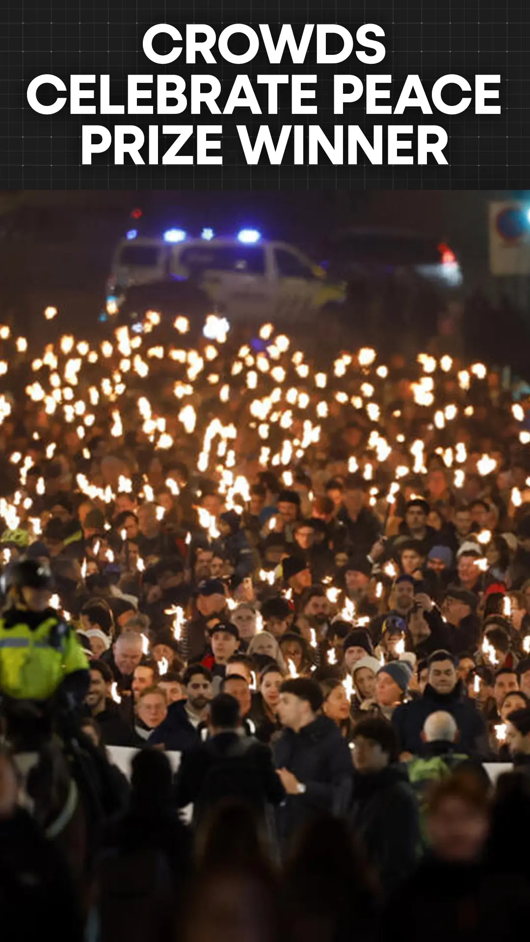 Oslo Torchlight Parade Honors Venezuela’s Nobel Laureate Machado
