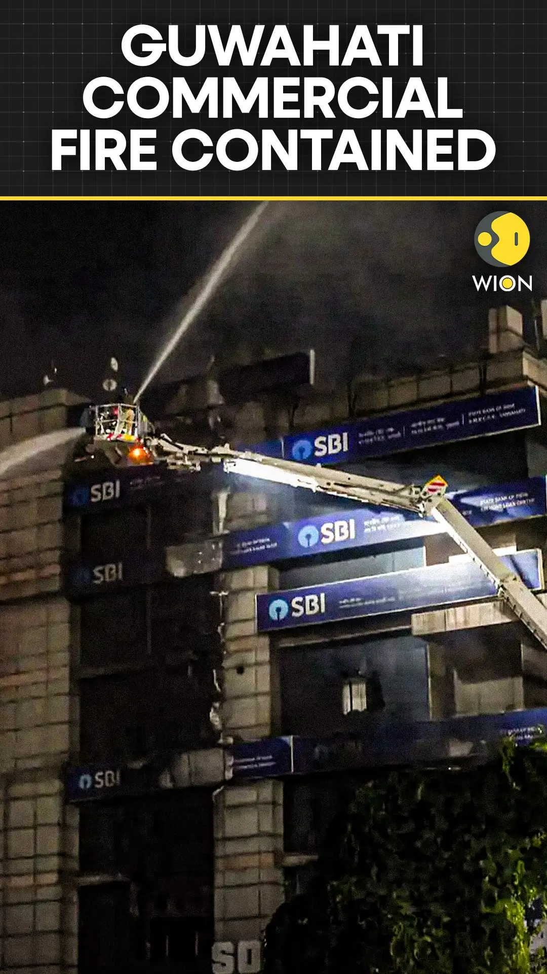 Major Fire Engulfs Sohum Emporia Building in Guwahati Overnight
