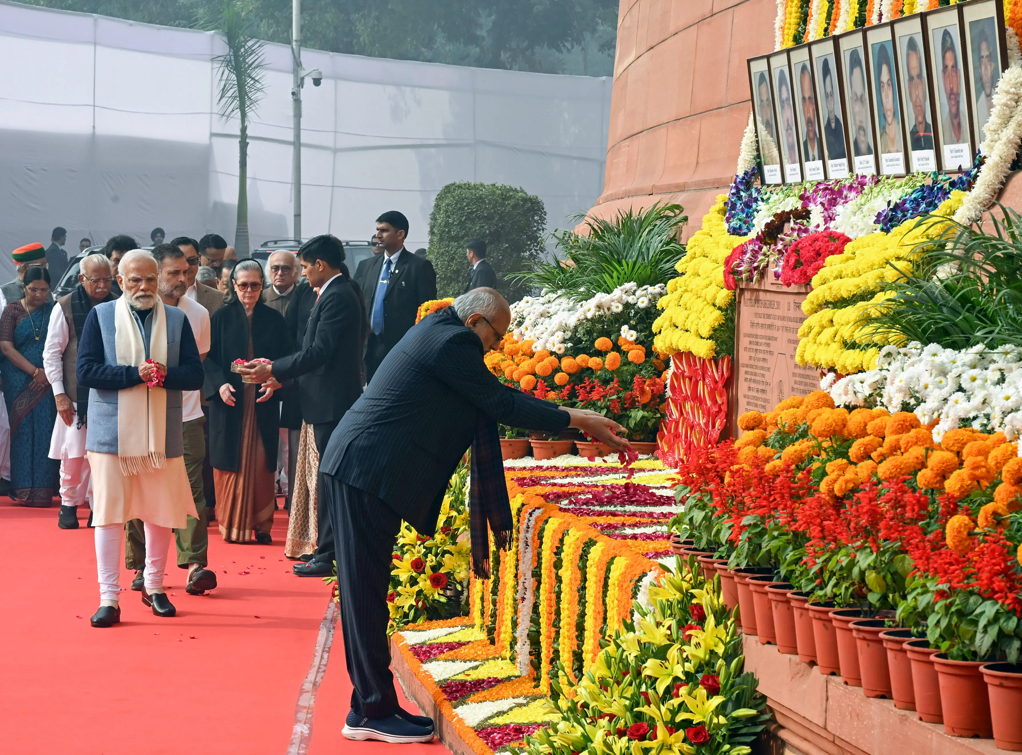 Parliament attack anniversary: PM Modi, LoP Rahul Gandhi, parliamentarians pay tribute to fallen heroes