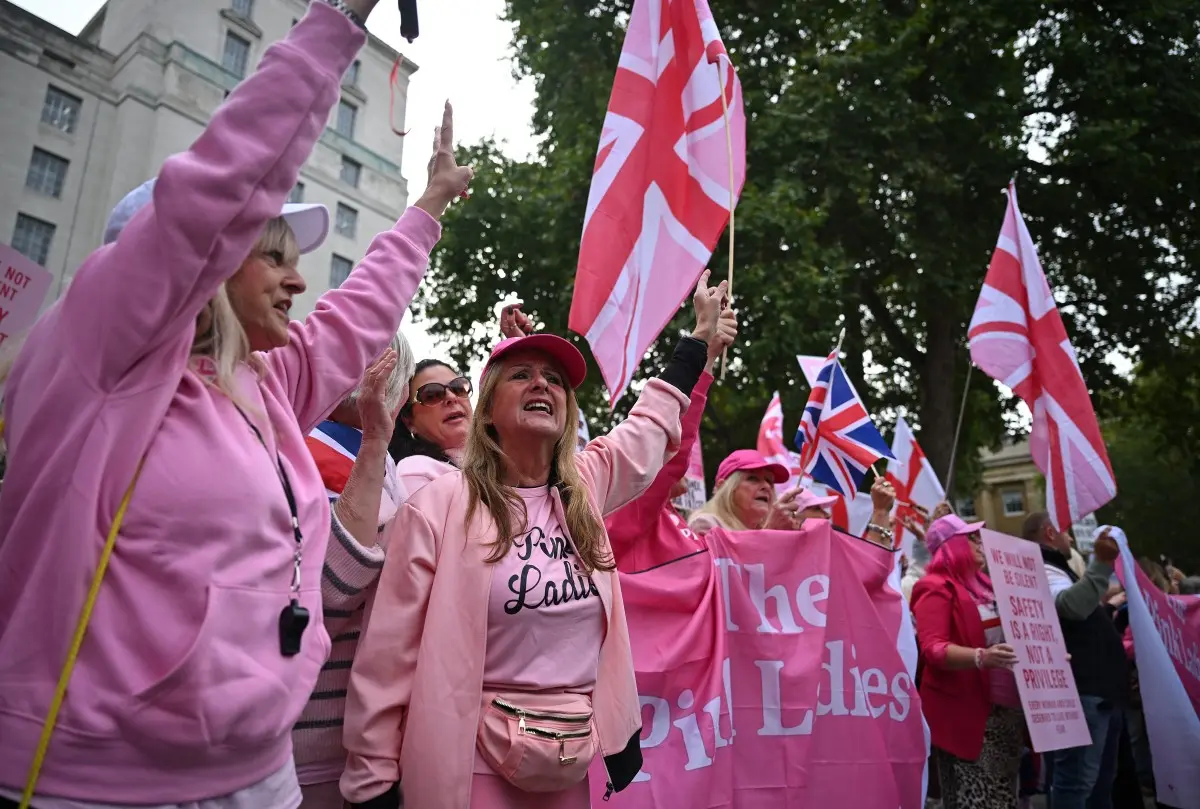 The rise of the 'Pink Ladies': Meet the British women who are rallying against migration and safety concerns