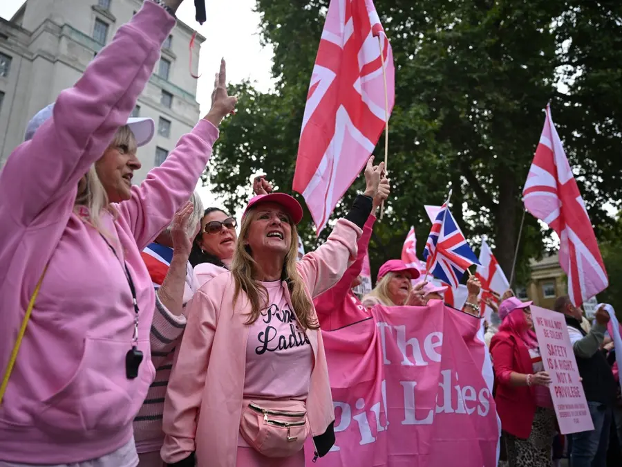The rise of the 'Pink Ladies': Meet the British women who are rallying against migration and safety concerns