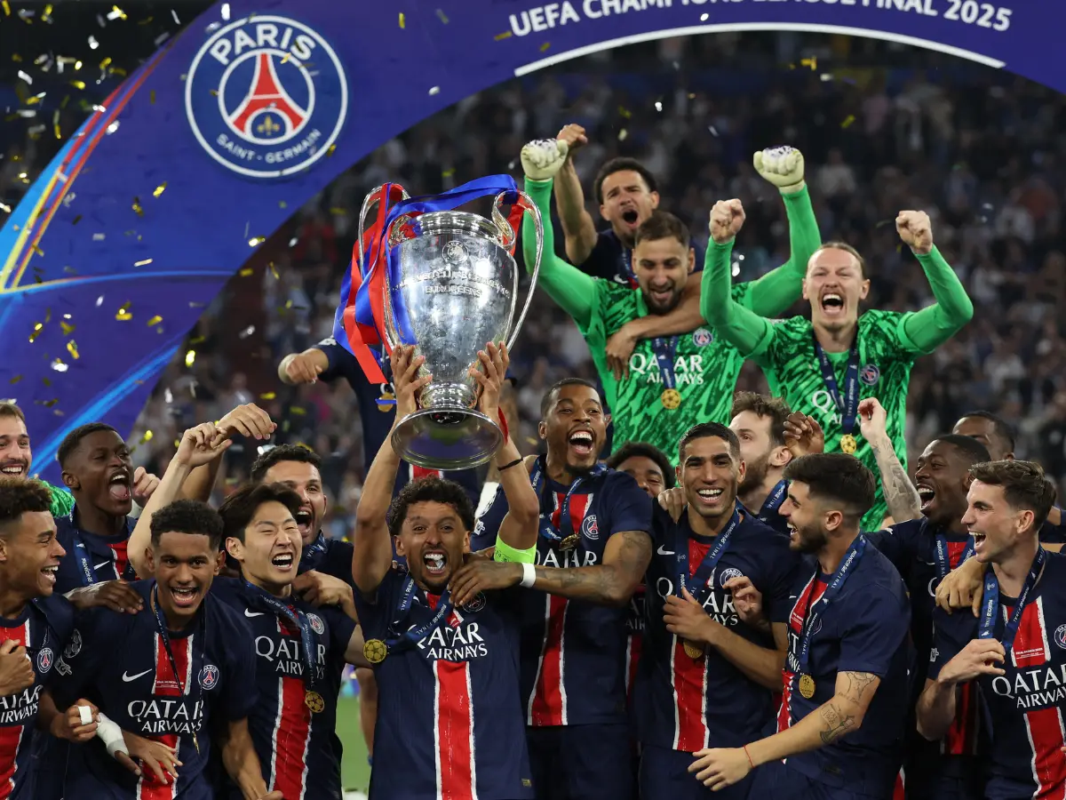 5. Paris Saint-Germain win maiden Champions League title