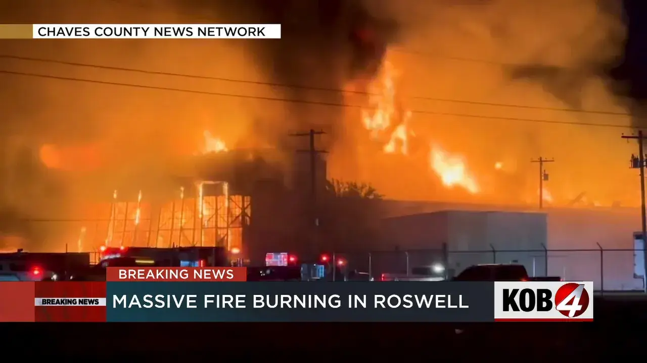 Fire near Roswell’s Hangar 84 sparks fresh UFO conspiracy theories over 1947 alien crash claims