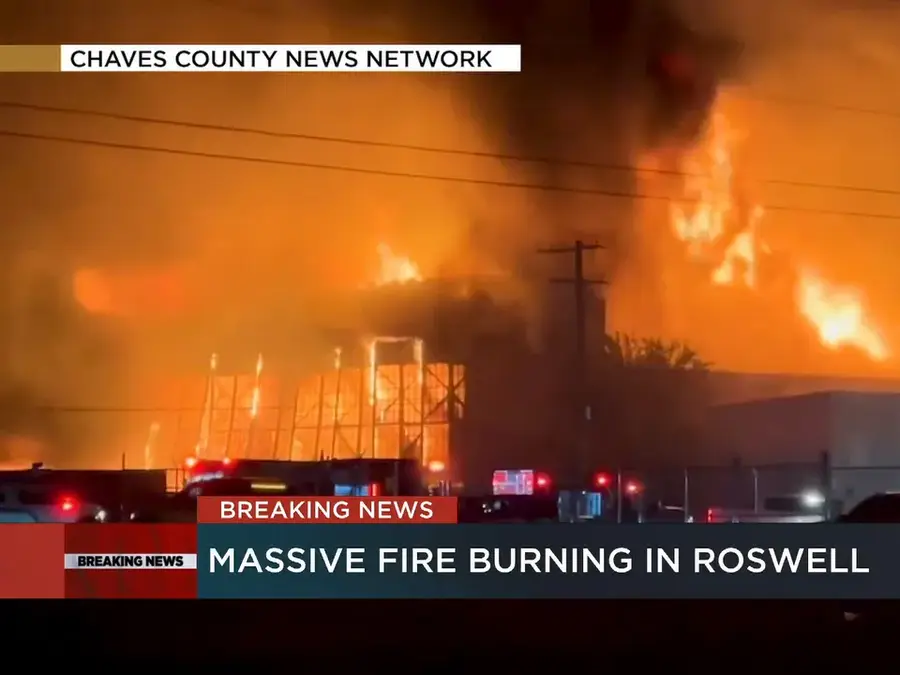 Fire near Roswell’s Hangar 84 sparks fresh UFO conspiracy theories over 1947 alien crash claims