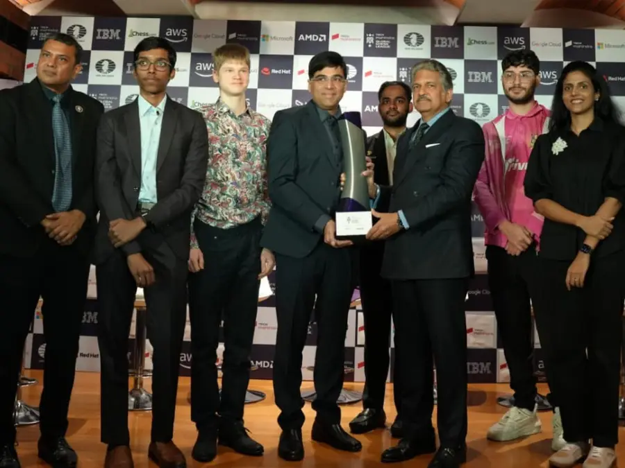 Global Chess League kicks off; championship trophy unveiled at grand opening in Mumbai