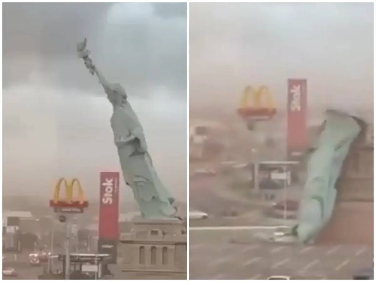 Statue of Liberty: Powerful storms topple replica of structure in Brazil's Rio Grande do Sul; Here's what happened next — WATCH Statue of Liberty: Powerful storms topple replica of structure in Brazil's Rio Grande do Sul; Here's what happened next — WATCH