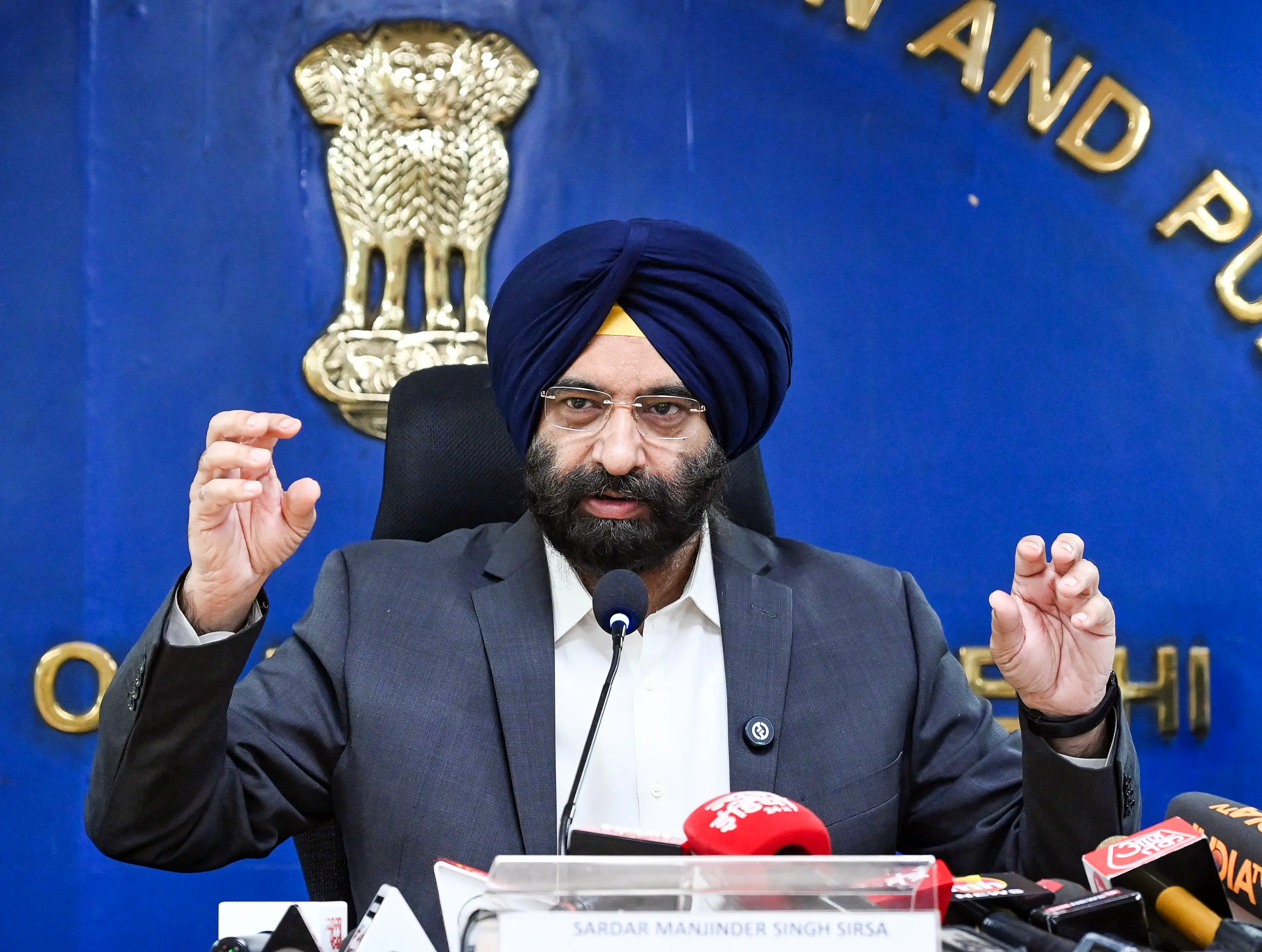 Manjinder Singh Sirsa alleges AAP’s role in pollution surge, urges Kejriwal to stop ‘dirty politics’
