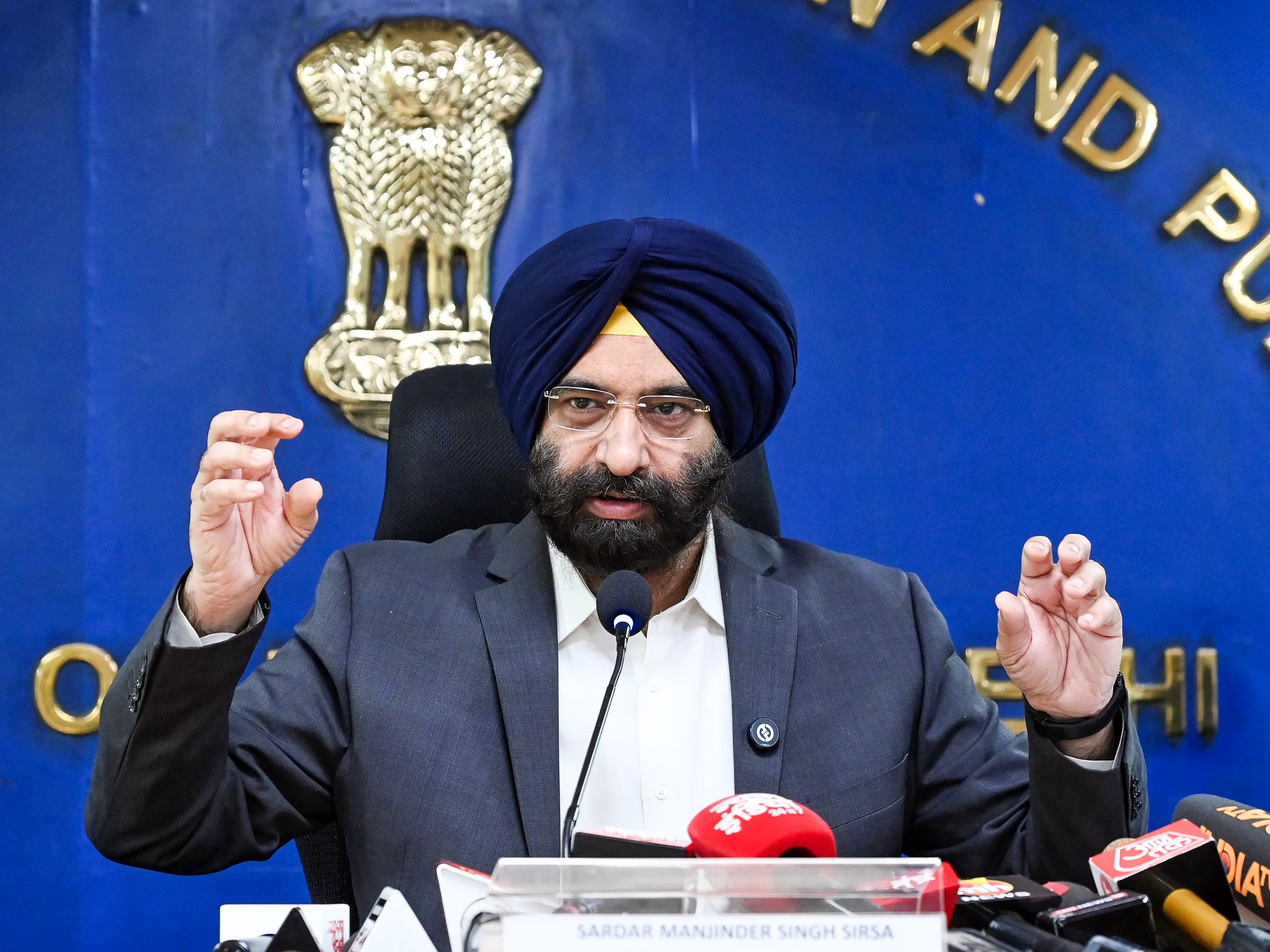 Manjinder Singh Sirsa alleges AAP’s role in pollution surge, urges Kejriwal to stop ‘dirty politics’ Manjinder Singh Sirsa alleges AAP’s role in pollution surge, urges Kejriwal to stop ‘dirty politics’