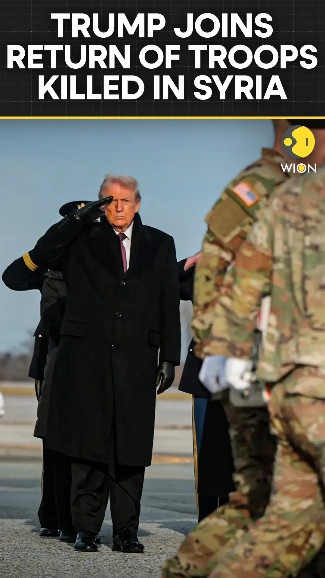 Trump Attends Ceremony Honoring U.S. Personnel Killed in Syria
