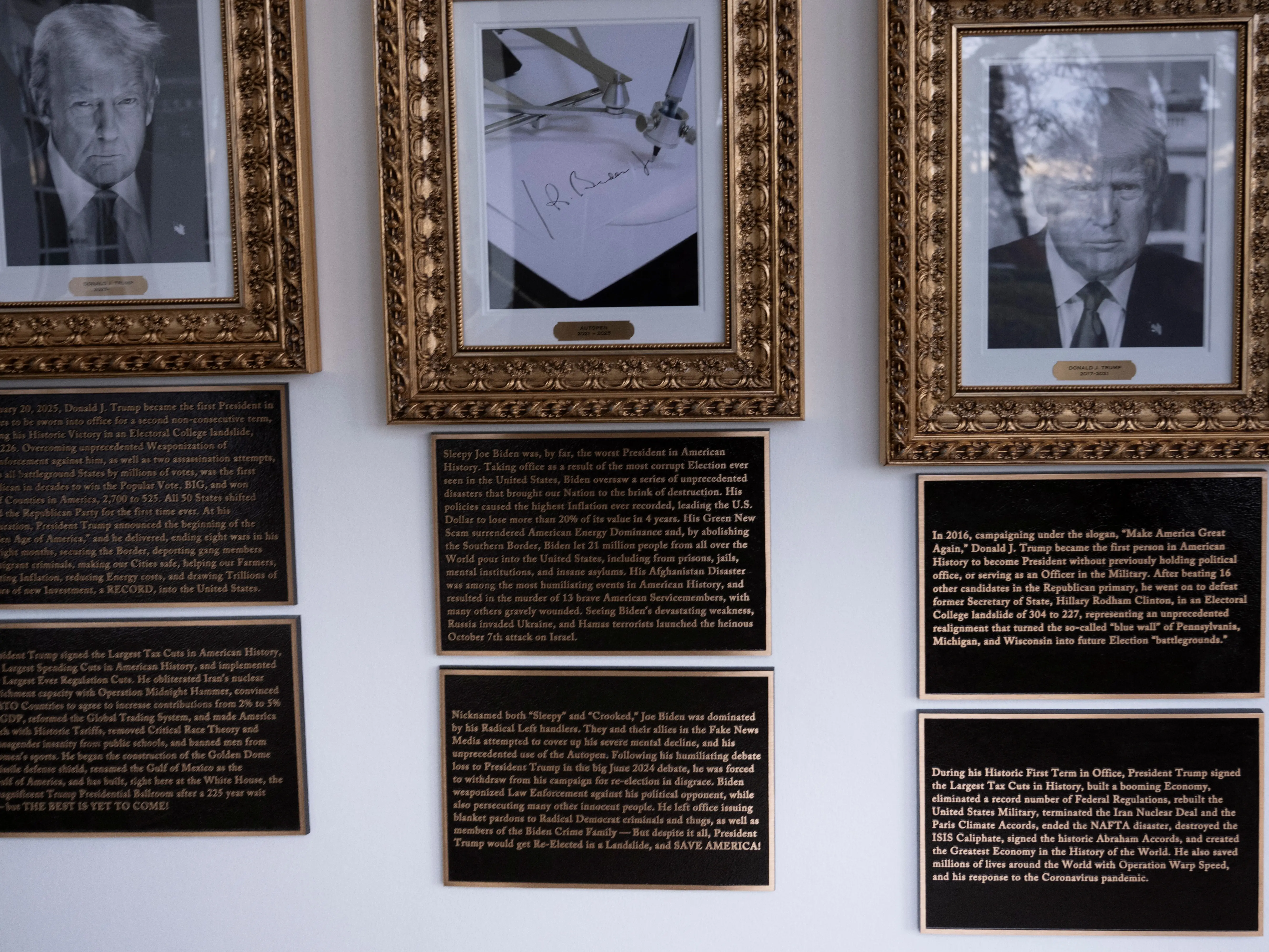 ‘Sleepy, crooked Joe’: WH plaque mocks former US president Joe Biden, calls him ‘worst president in American history’ ‘Sleepy, crooked Joe’: WH plaque mocks former US president Joe Biden, calls him ‘worst president in American history’