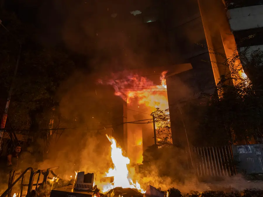 Bangladesh violence: Protesters set fire to major media offices after youth leader’s death | WATCH