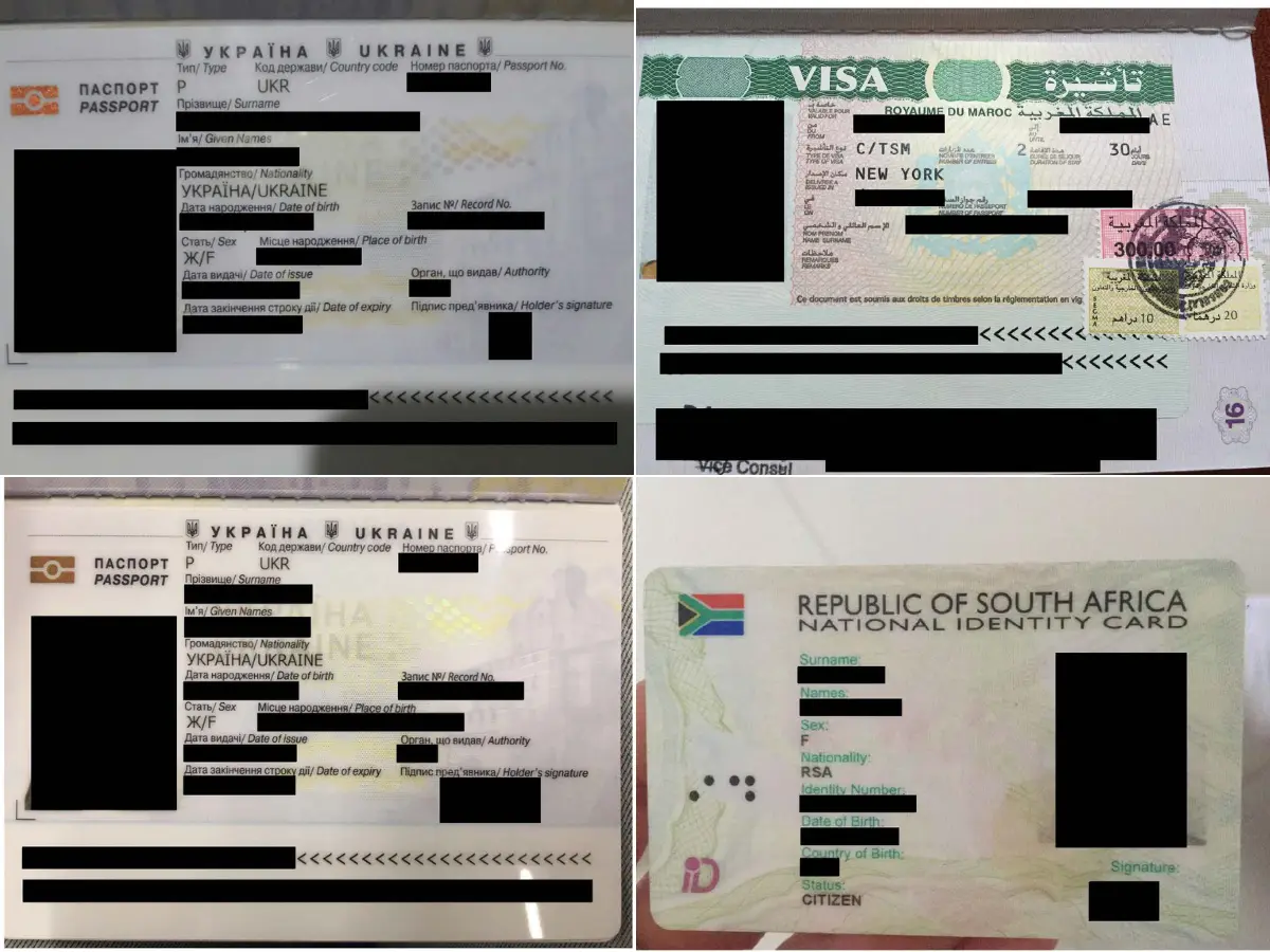 Passports from around the world
