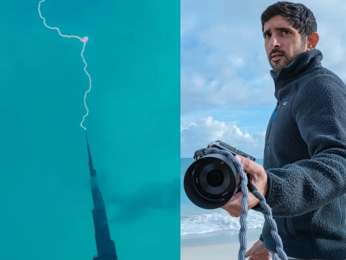 Lightning strikes world tallest Burj Khalifa, Dubai Crown Prince shares dramatic visuals - WATCH Lightning strikes world tallest Burj Khalifa, Dubai Crown Prince shares dramatic visuals - WATCH