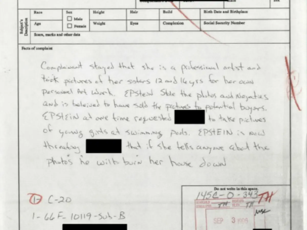 Complaint shows Epstein threatened victims