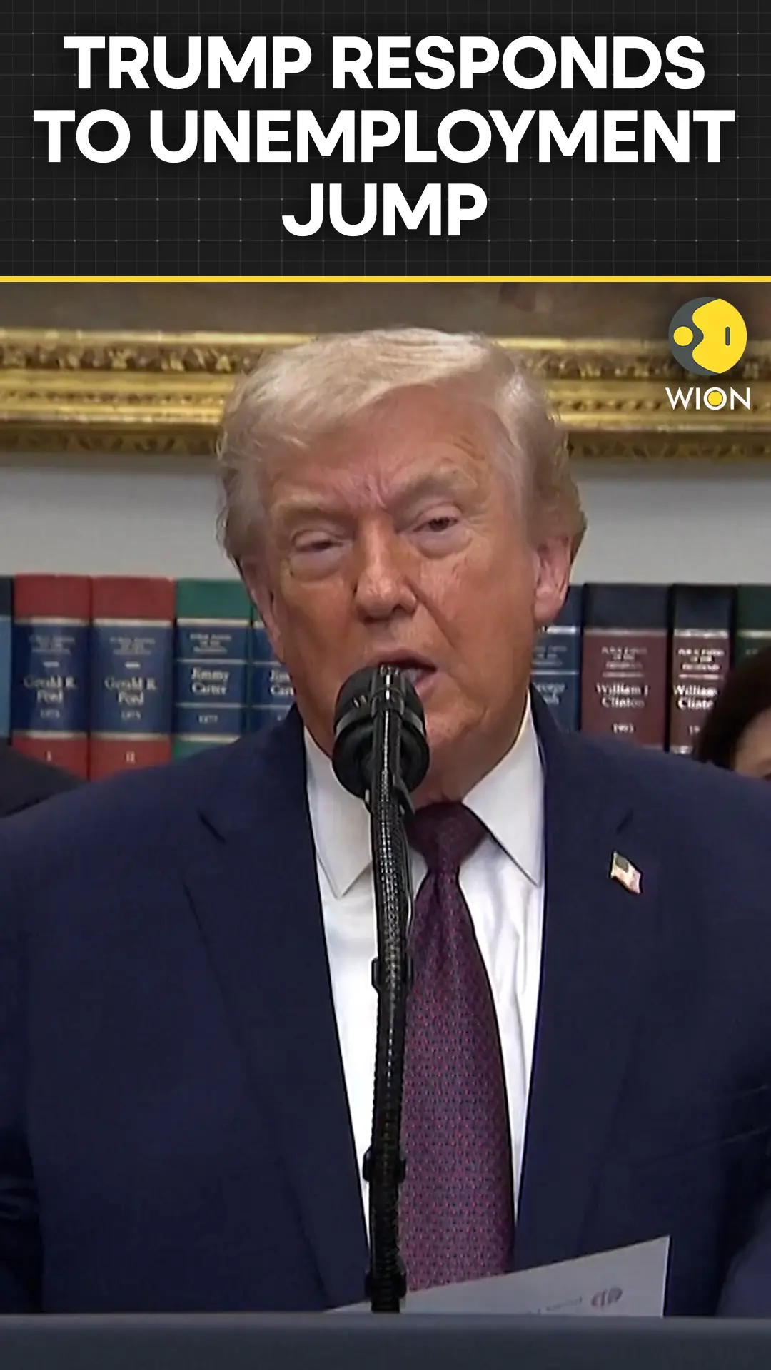 Trump Says Unemployment Rise Is Temporary, Defends Policy