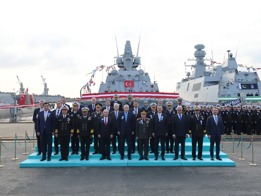 Erdogan oversees handover of second Turkish-built warship to Pakistan