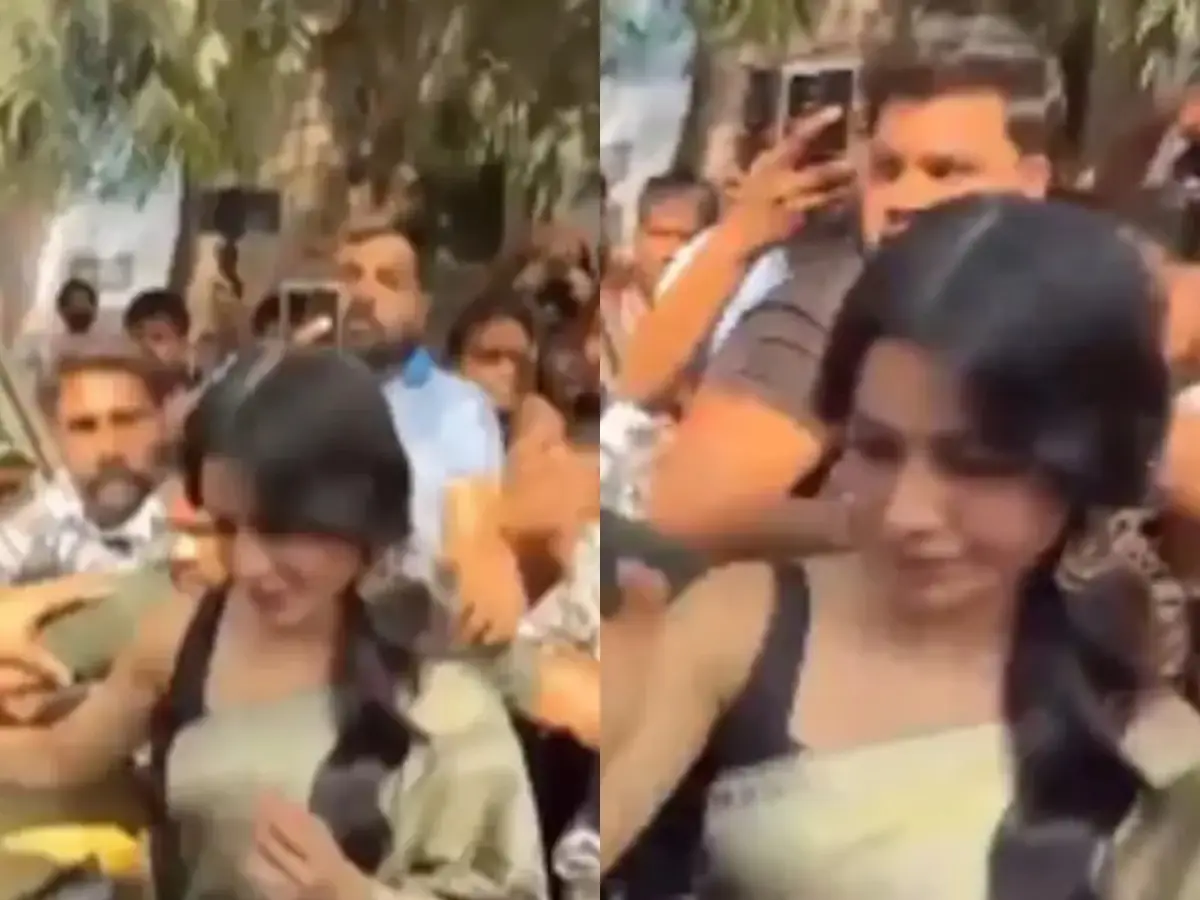 Samantha Ruth Prabhu getting mobbed in Hyderabad days after Nidhhi Agerwal's incident sparks debate on fan boundaries Samantha Ruth Prabhu getting mobbed in Hyderabad days after Nidhhi Agerwal's incident sparks debate on fan boundaries