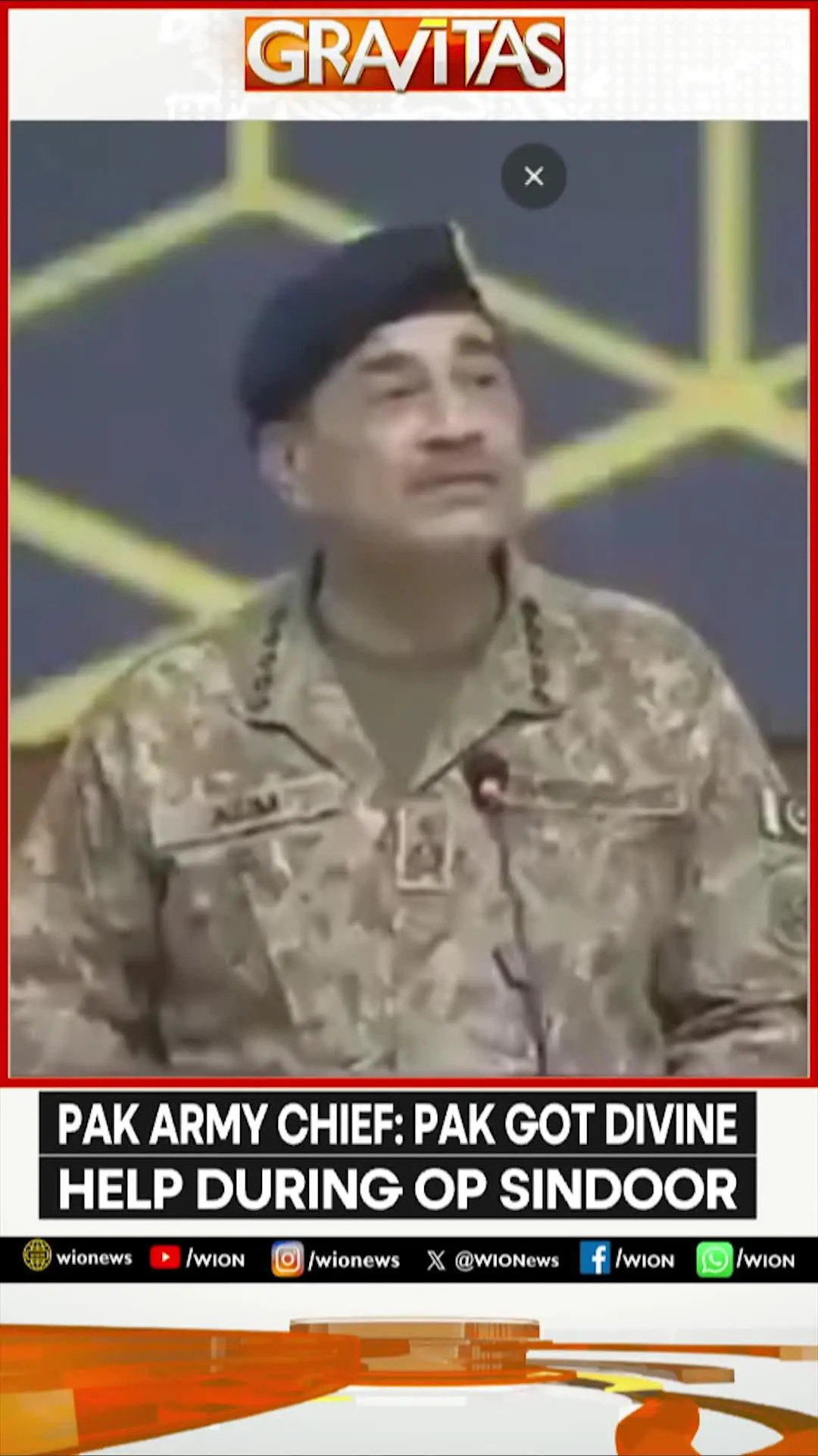 Munir: Pakistan Got Divine Help During Operation Sindoor