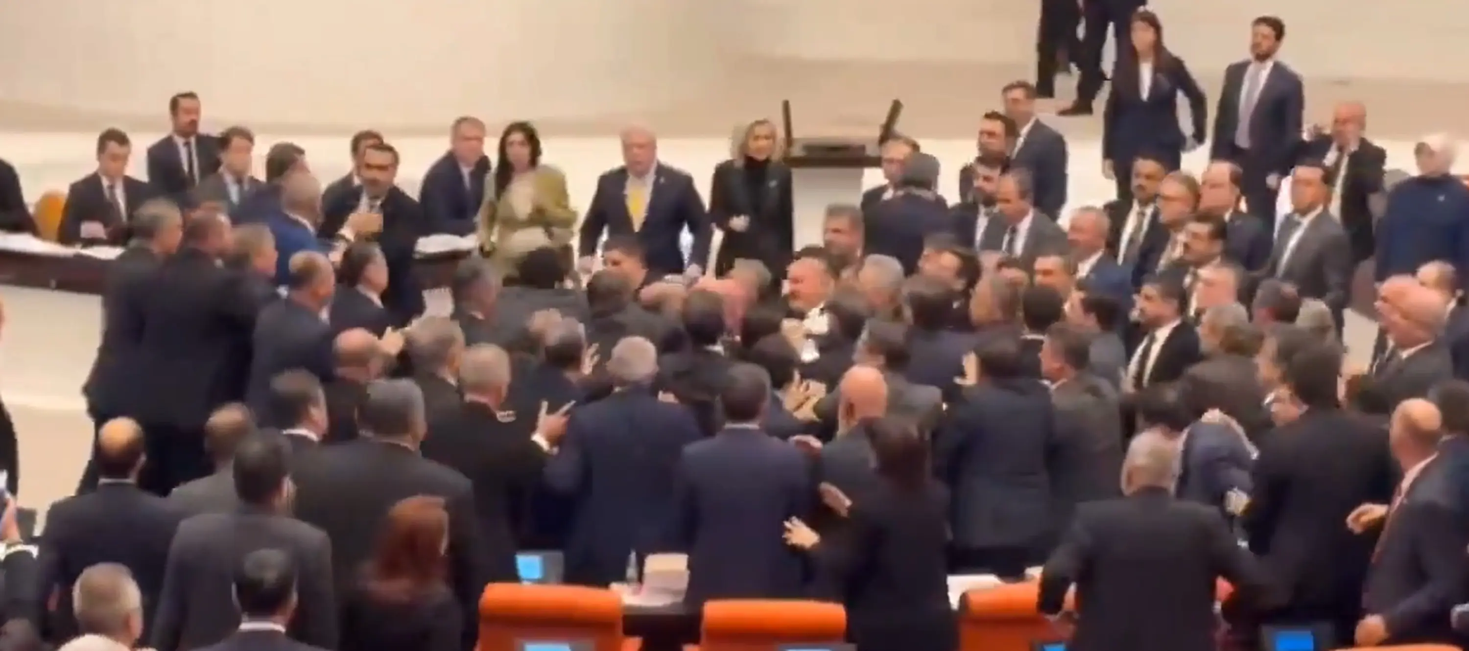 Watch | Punches fly in Turkish parliament during heated budget showdown