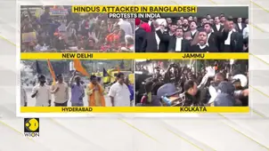 Bangladesh turmoil: Protest outside Bangladesh High Commission in New Delhi 