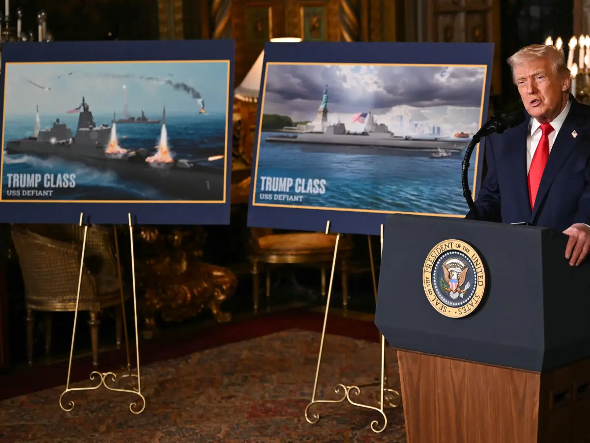 Trump class warship's impressive firepower