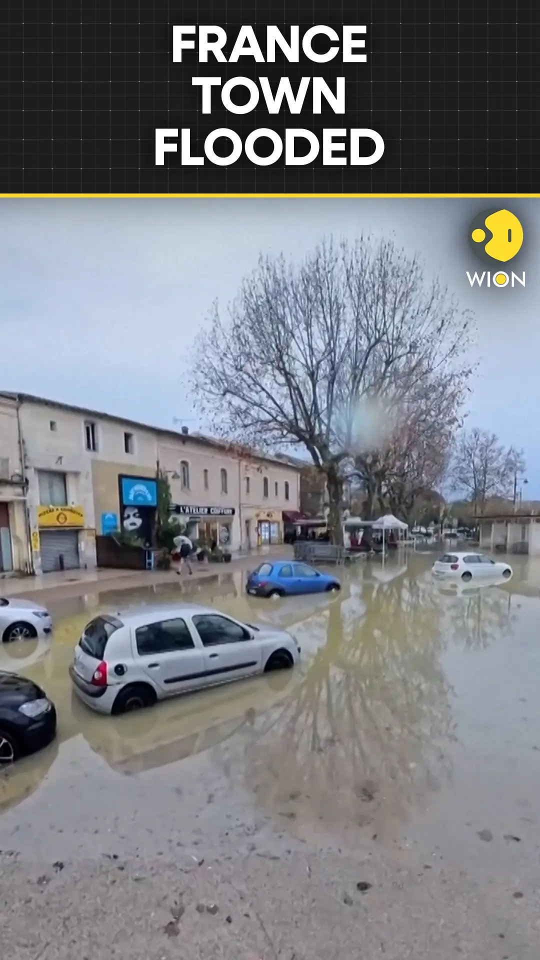 Flooding Submerges Southern France Town After River Overflows