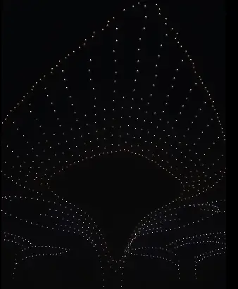 Navi Mumbai International Airport operational launch: Drone show, featuring over 1500 drones, lights uo the sky