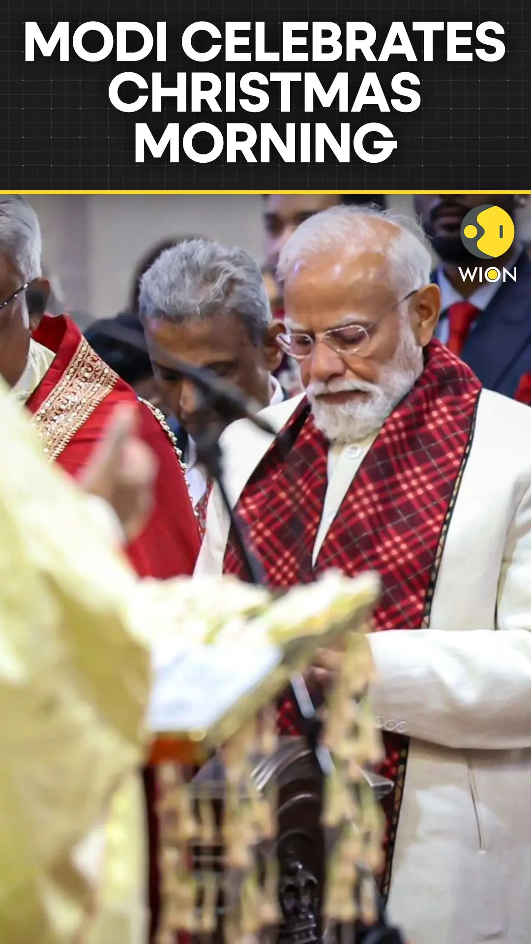 PM Modi Attends Christmas Service, Spreads Message of Peace
