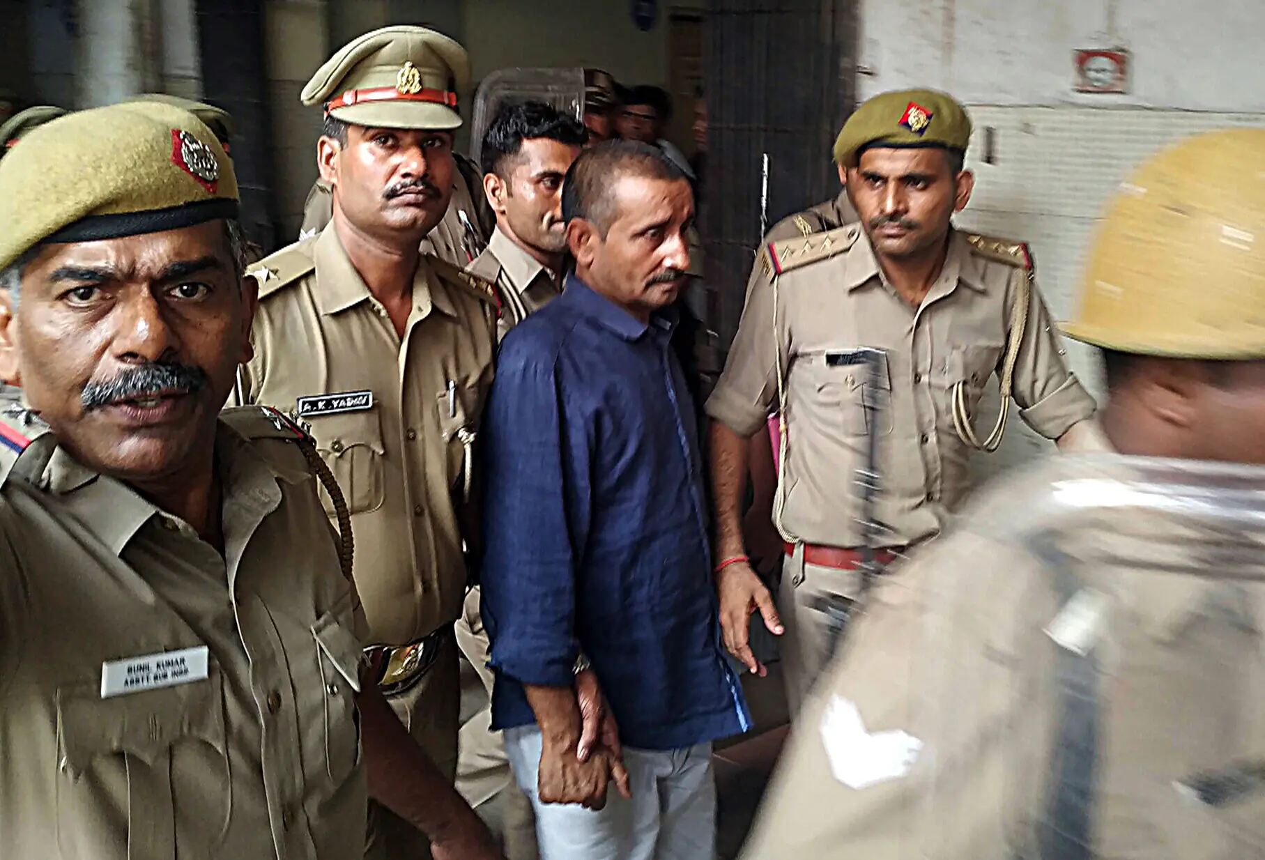 Unnao rape survivor’s family protests outside Delhi High Court over Kuldeep Sengar bail