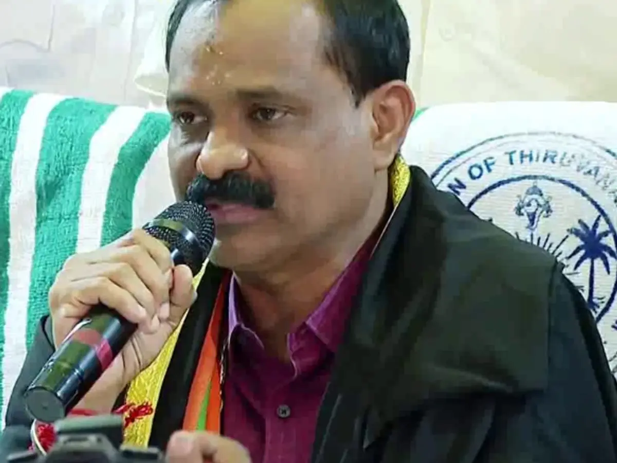 Vv Rajesh BJP makes history in Kerala with VV Rajesh sworn in as ...