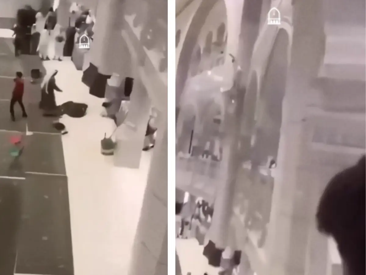 WATCH: Man attempts suicide at Mecca’s Masjid al-Haram, dramatically sed by security officer