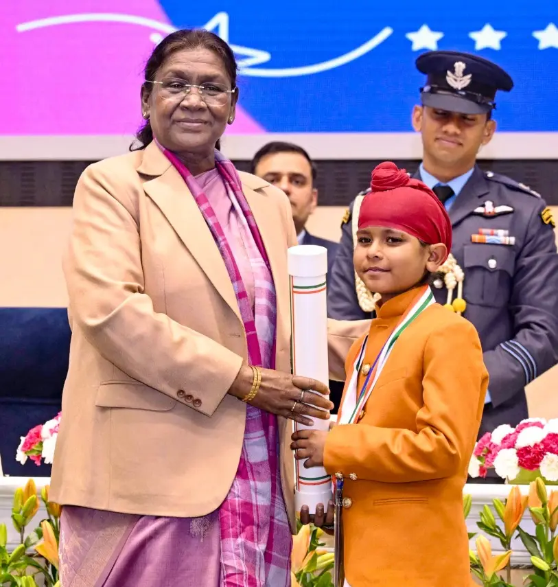 India’s Youngest Civil Warrior, Sharvan Singh awarded Rashtriya Bal Puraskar for helping soldiers during Operation Sindoor