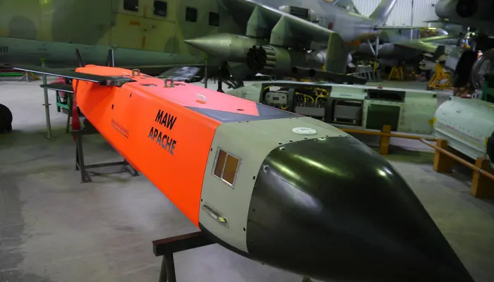 8 air-to-ground missiles designed for deep-strike fighter jet missions doing