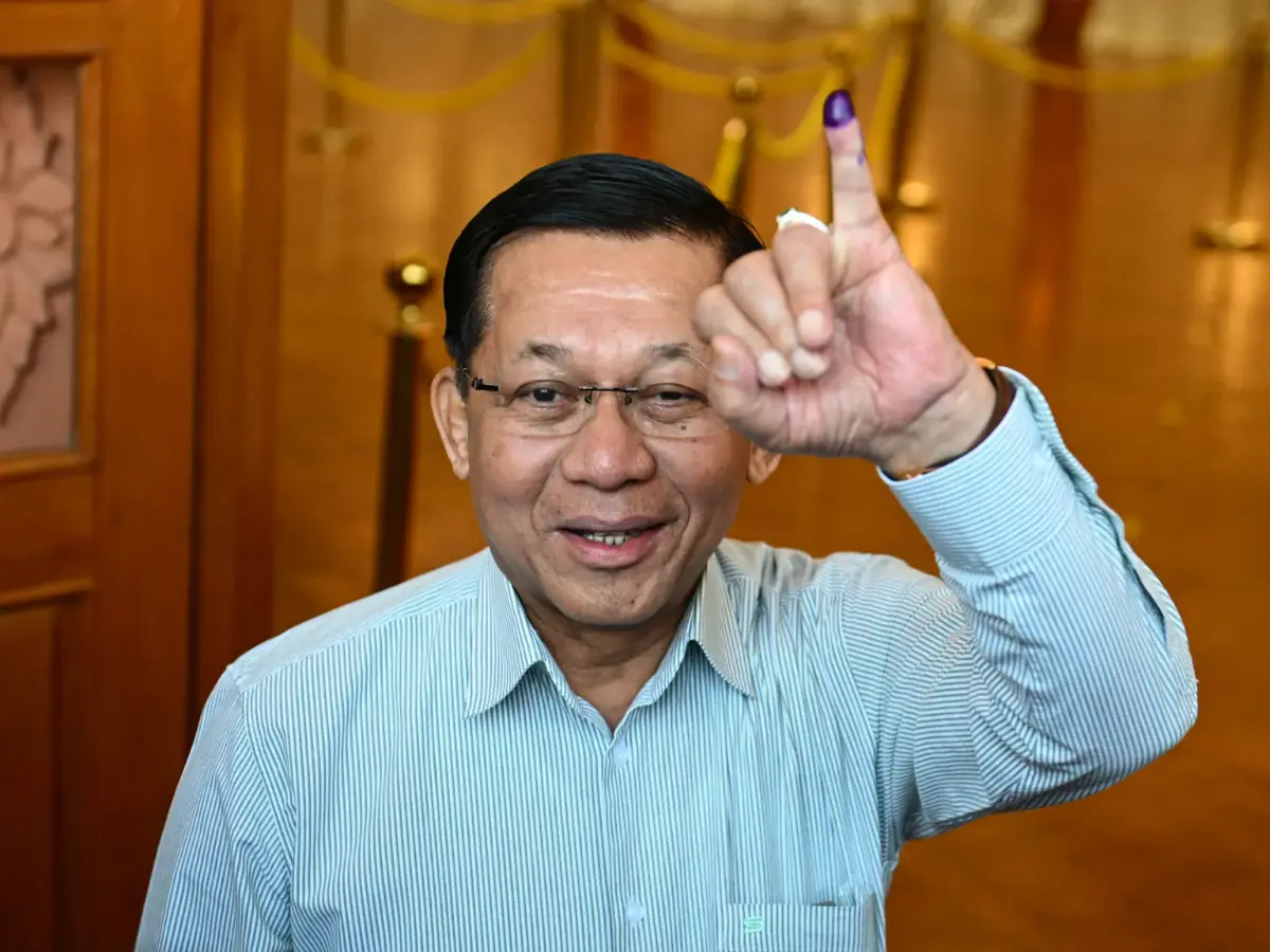 Myanmar junta chief says election is 'free and fair'