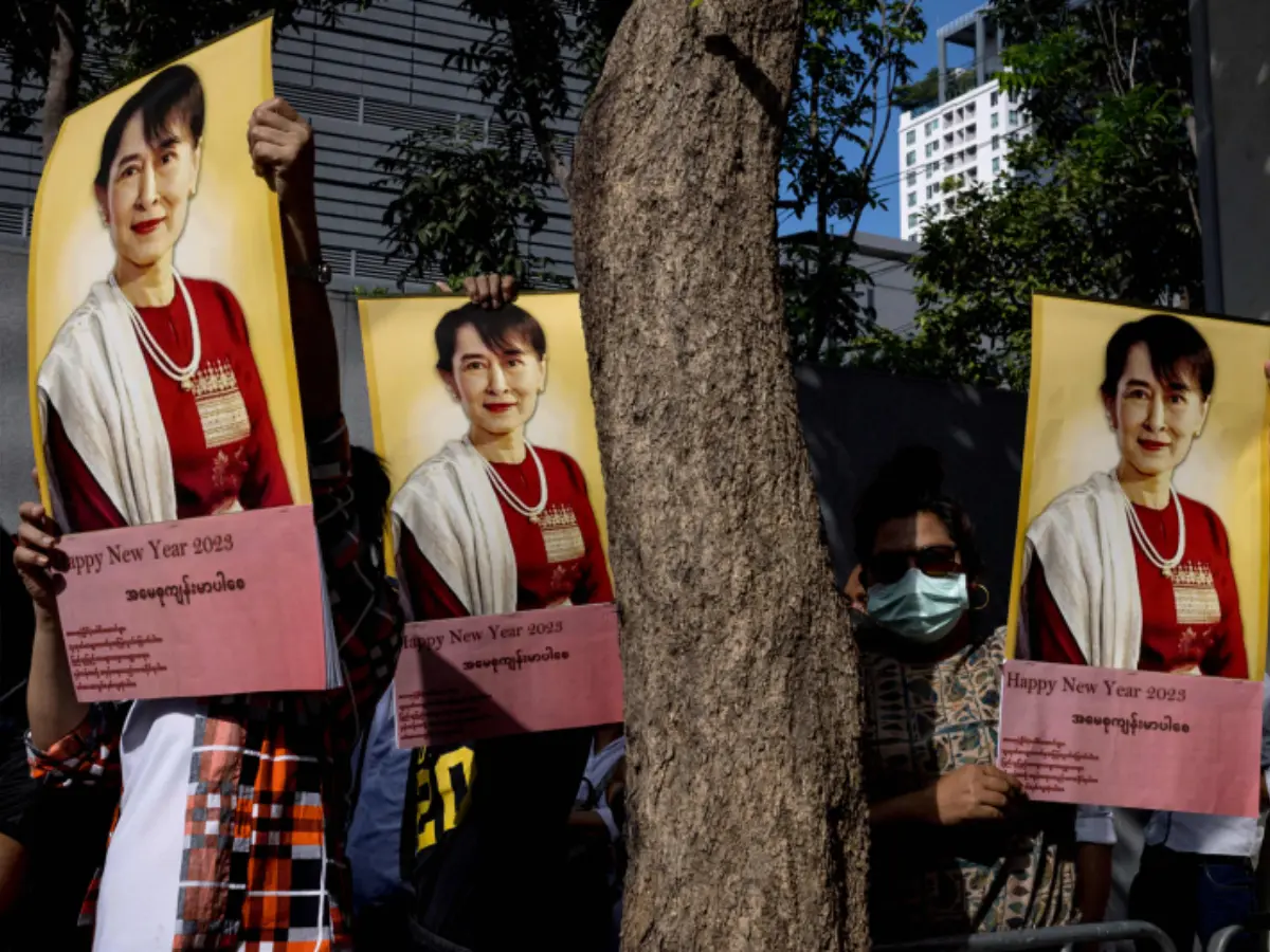 Where is NLD leader Aung San Suu Kyi?