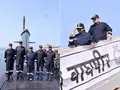 In Pics | President Droupadi Murmu takes sortie aboard submarine INS Vaghsheer