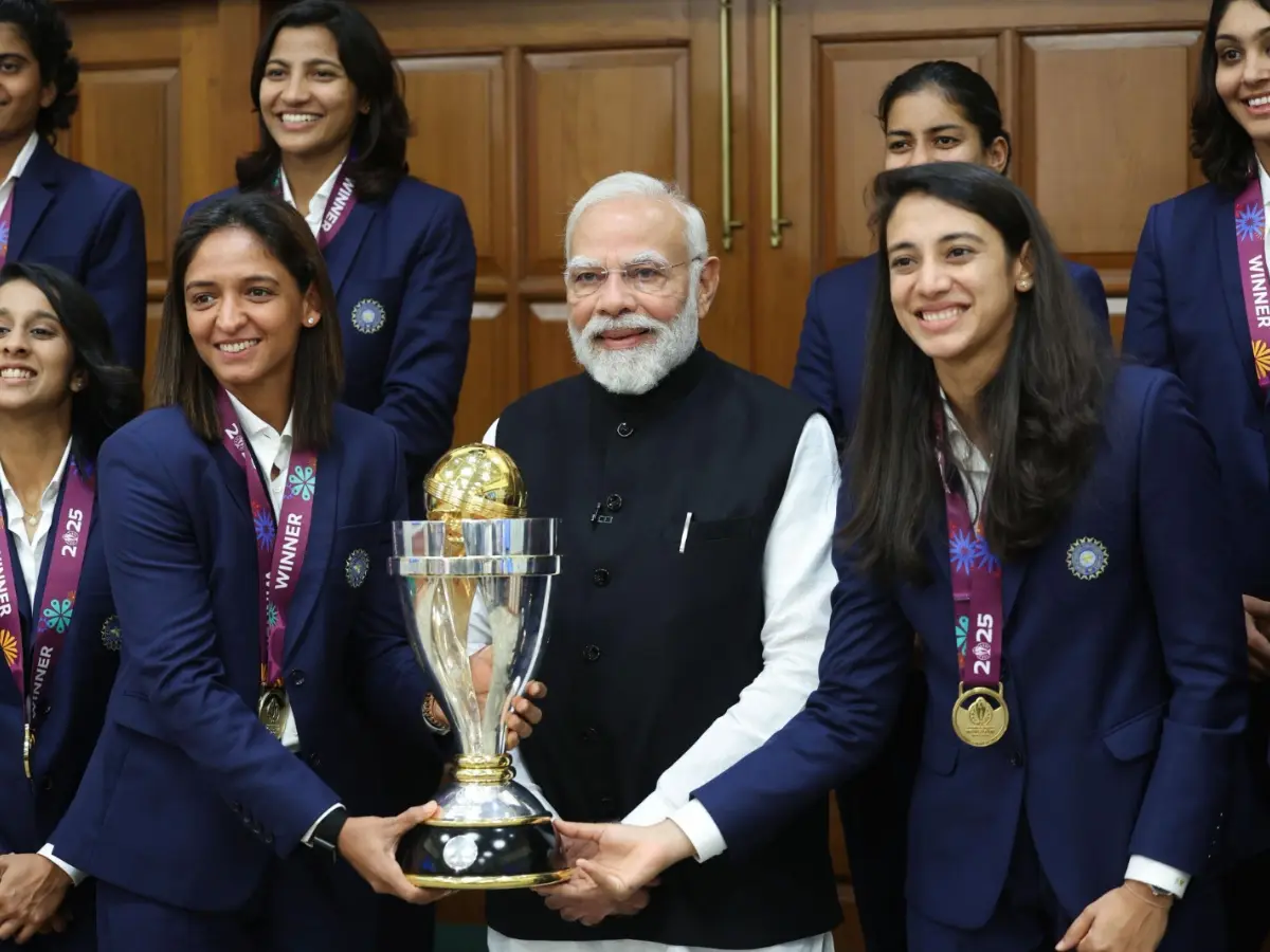 PM Modi praises Indian Women's team for ODI World Cup success, says 'daughters of Bharat created history' PM Modi praises Indian Women's team for ODI World Cup success, says 'daughters of Bharat created history'