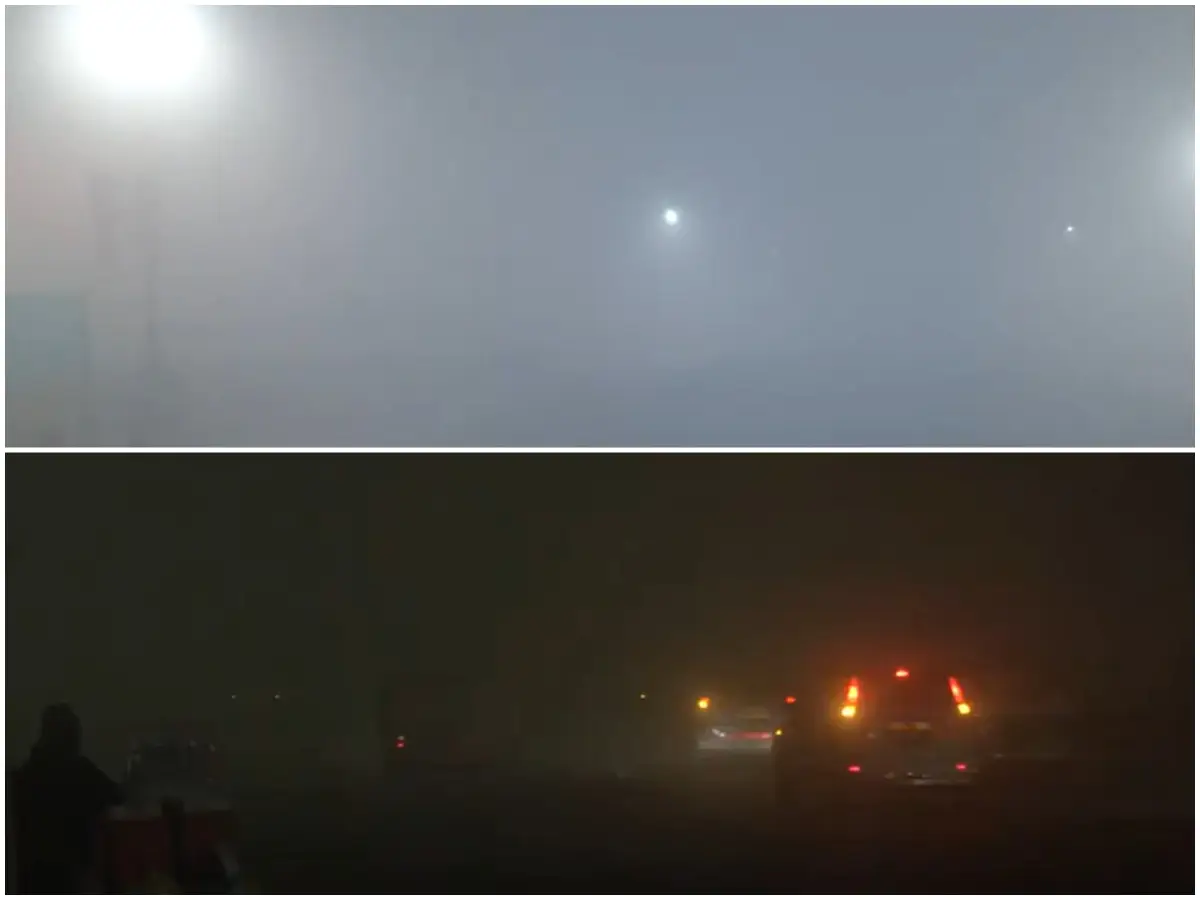 Delhi chokes under smog as AQI slips into ‘severe’ category at 402; flights, trains disrupted Delhi chokes under smog as AQI slips into ‘severe’ category at 402; flights, trains disrupted