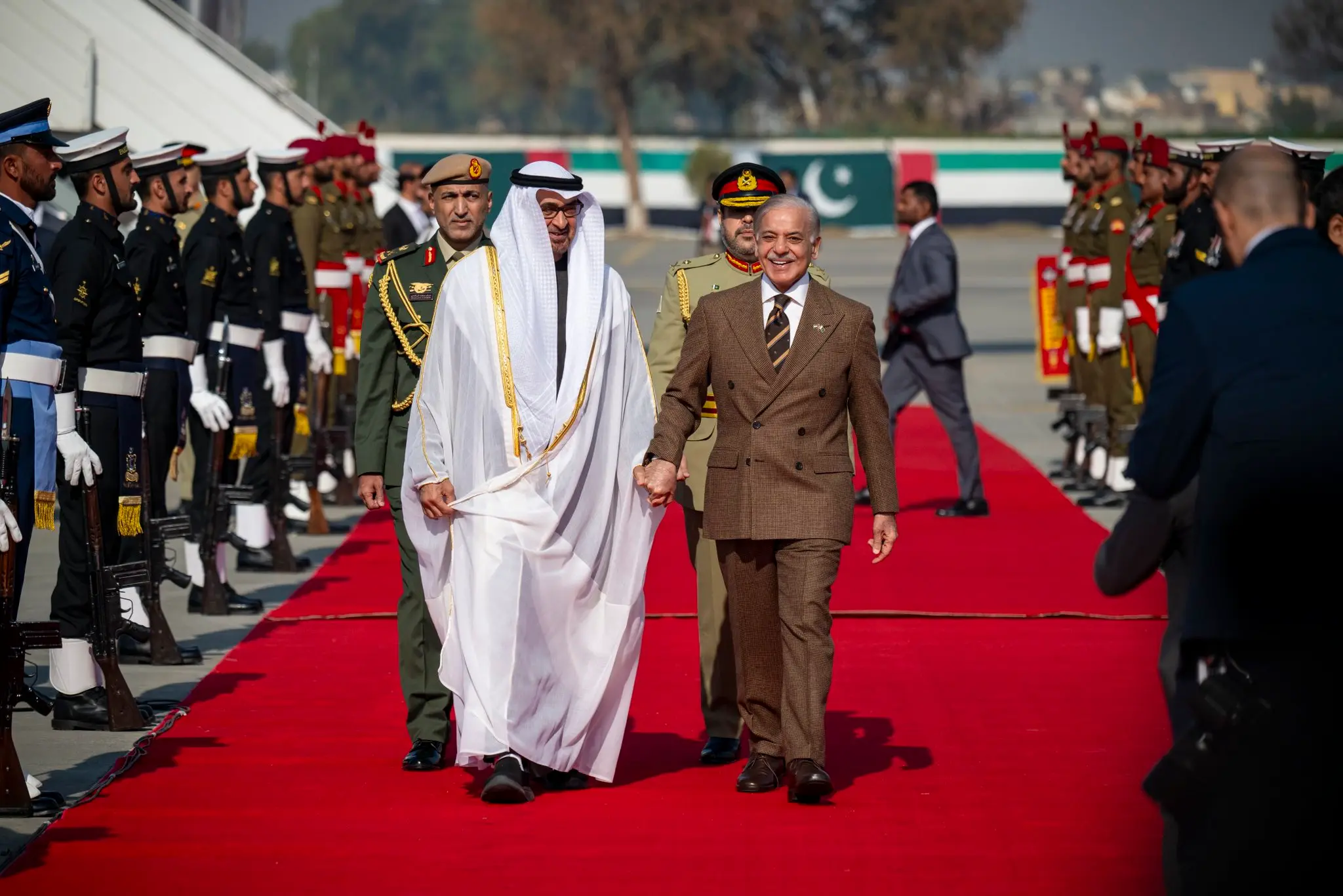 Why did dozens of cargo flights coincide with UAE President Sheikh Mohammed bin Zayed’s short Pakistan visit?