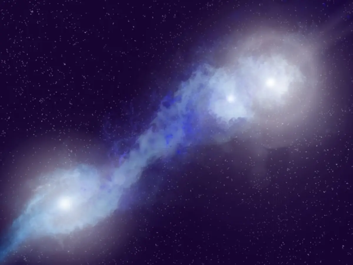1.2 billion light-years away, a triple black hole collision is occurring for the first time 1.2 billion light-years away, a triple black hole collision is occurring for the first time