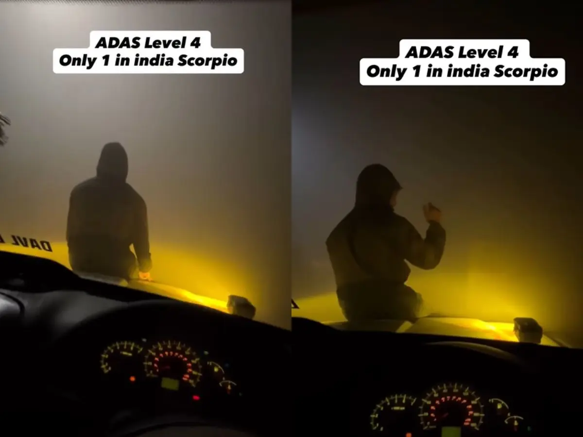 Human radar? Man sits on moving car bonnet to guide driver through zero-visibility fog, internet reacts Human radar? Man sits on moving car bonnet to guide driver through zero-visibility fog, internet reacts