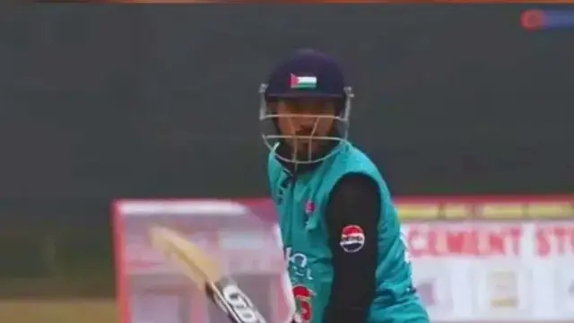 Cricketer summoned for wearing Palestinian flag during J&K Champions League