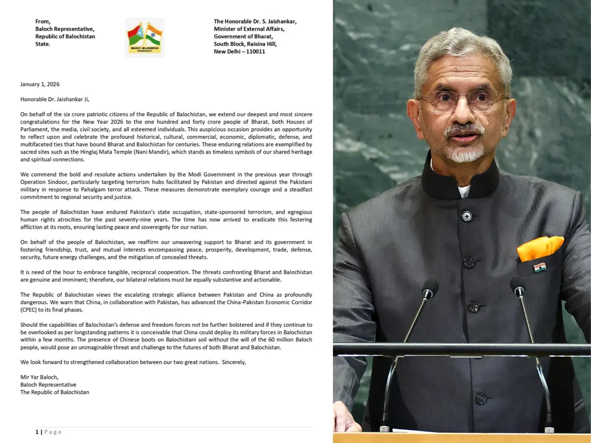 'Bharat's future': Baloch leader warns India about 'unimaginable' Pakistan threat flags, China troops in Balochistan 'Bharat's future': Baloch leader warns India about 'unimaginable' Pakistan threat flags, China troops in Balochistan