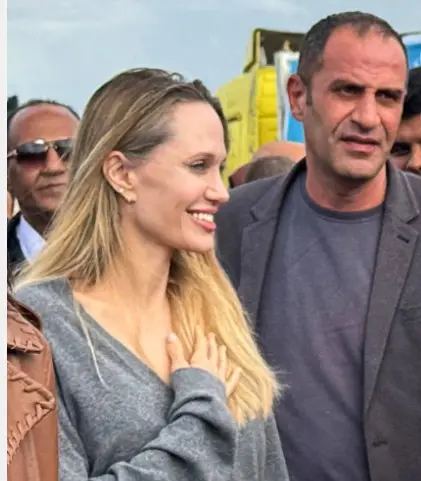 Angelina Jolie travels to the Egyptian Rafah border, meets injured Palestinians and Gaza aid workers