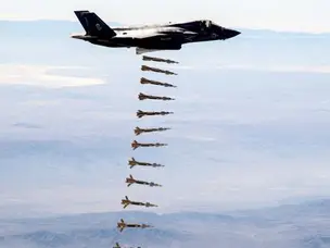‘Paveway IV bombs’: RAF Typhoon fighter jets launch laser-guided missiles on ISIS tunnels in Syria