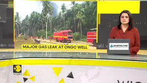 Oil Well Located in Konaseema's Razole Area, Gas Pipeline Leak Triggers Fire
