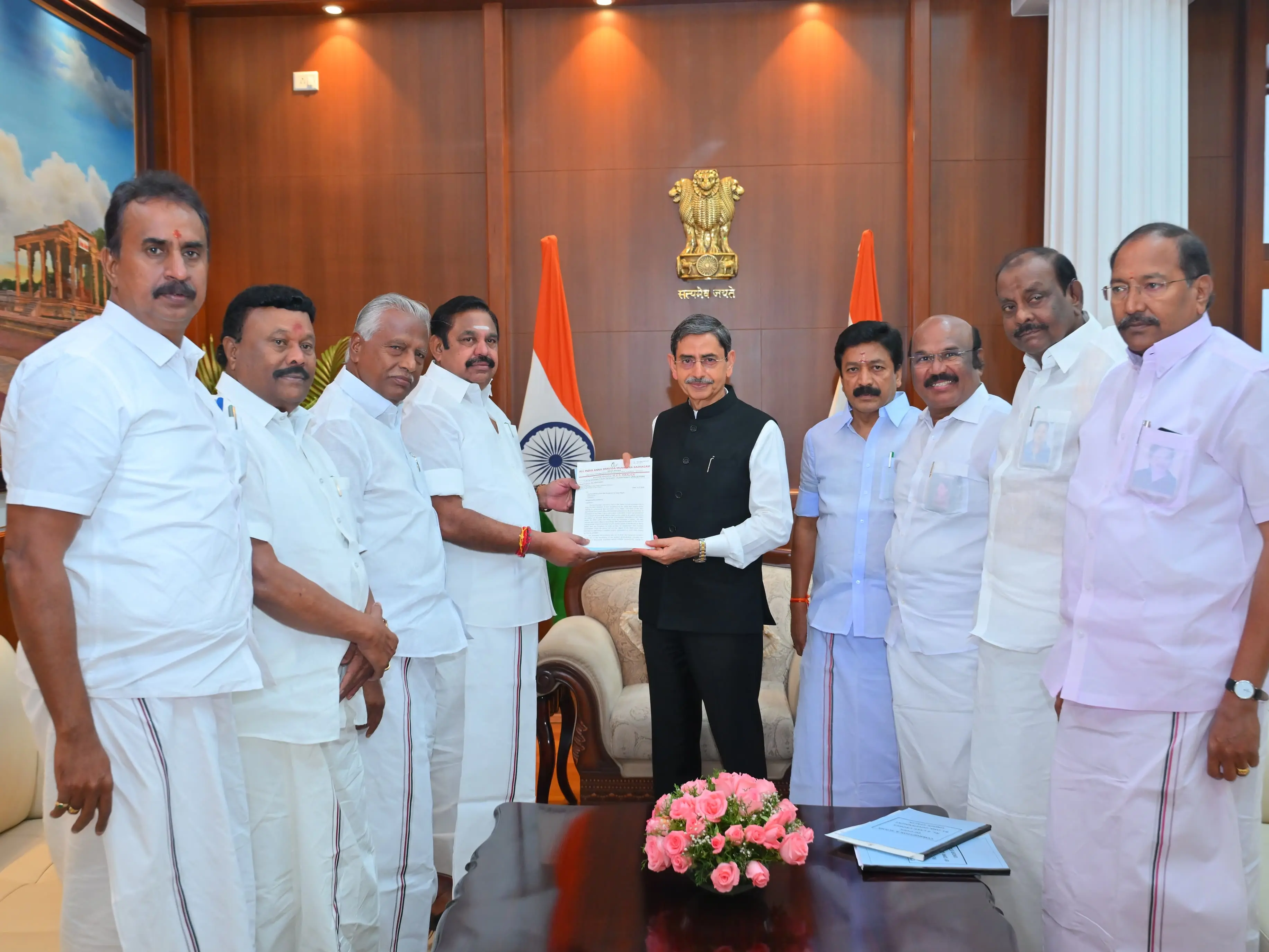 'DMK govt looted Rs 4 lakh crore' AIADMK alleges, meets Governor seeking probe 'DMK govt looted Rs 4 lakh crore' AIADMK alleges, meets Governor seeking probe