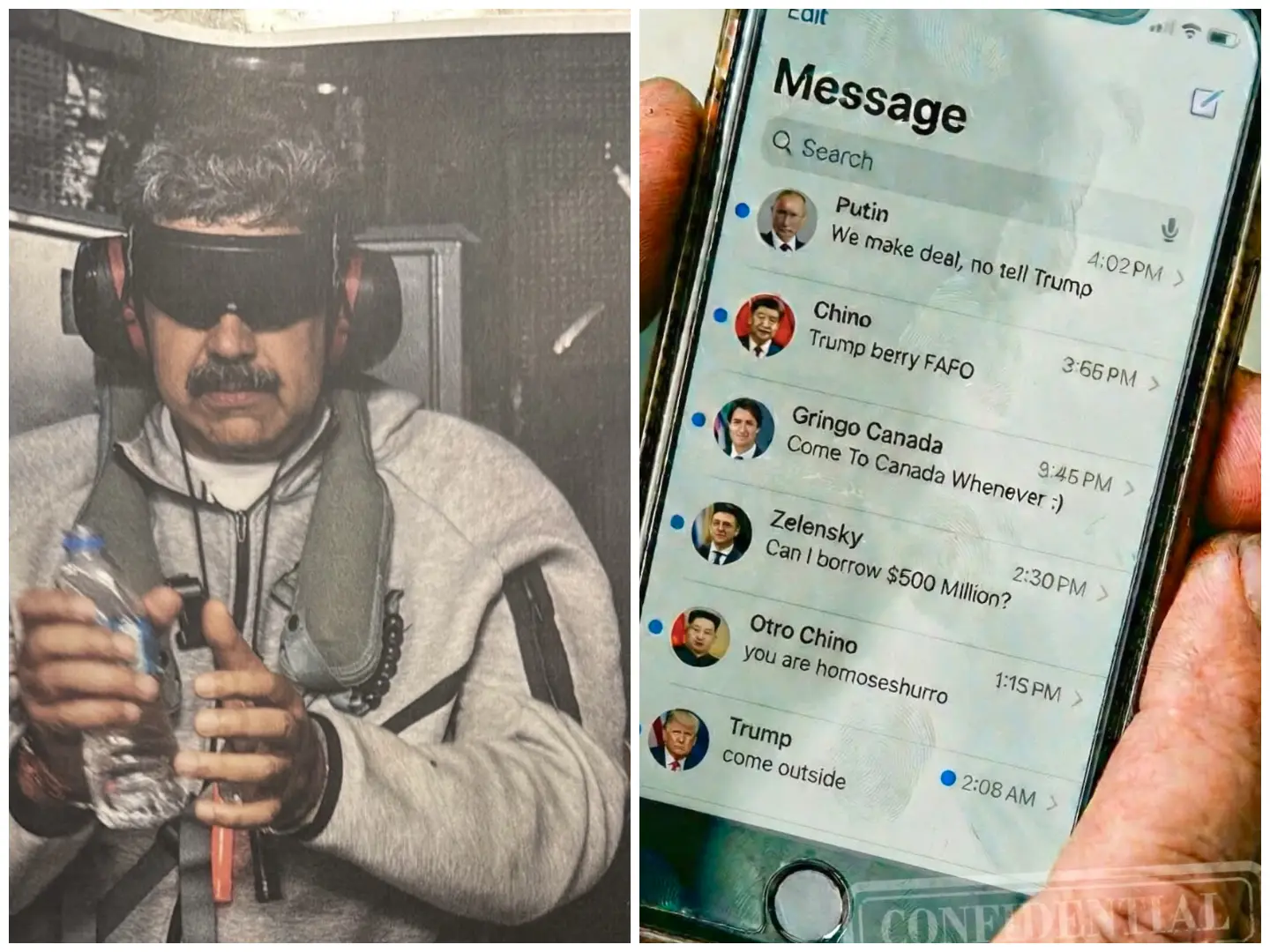 ‘Banger’: Musk shares meme of Maduro’s ‘confiscated iPhone’. Here’s what the messages in it might mean ‘Banger’: Musk shares meme of Maduro’s ‘confiscated iPhone’. Here’s what the messages in it might mean