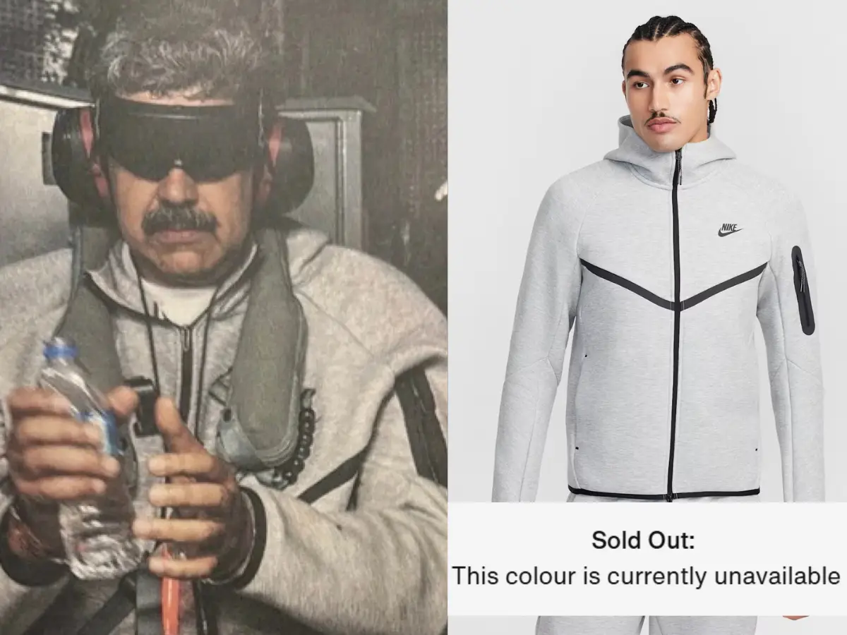 Venezuelan President Nicolas Maduro's tracksuit is sold out after arrest photo goes viral